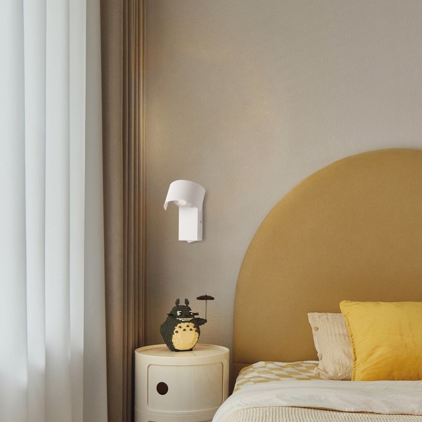 Brilagi - LED sieninis šviestuvas VASTO LED/3W/230V balta