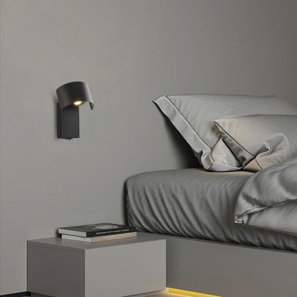 Brilagi - LED sieninis šviestuvas VASTO LED/3W/230V juoda