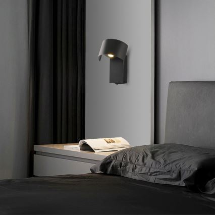 Brilagi - LED sieninis šviestuvas VASTO LED/3W/230V juoda