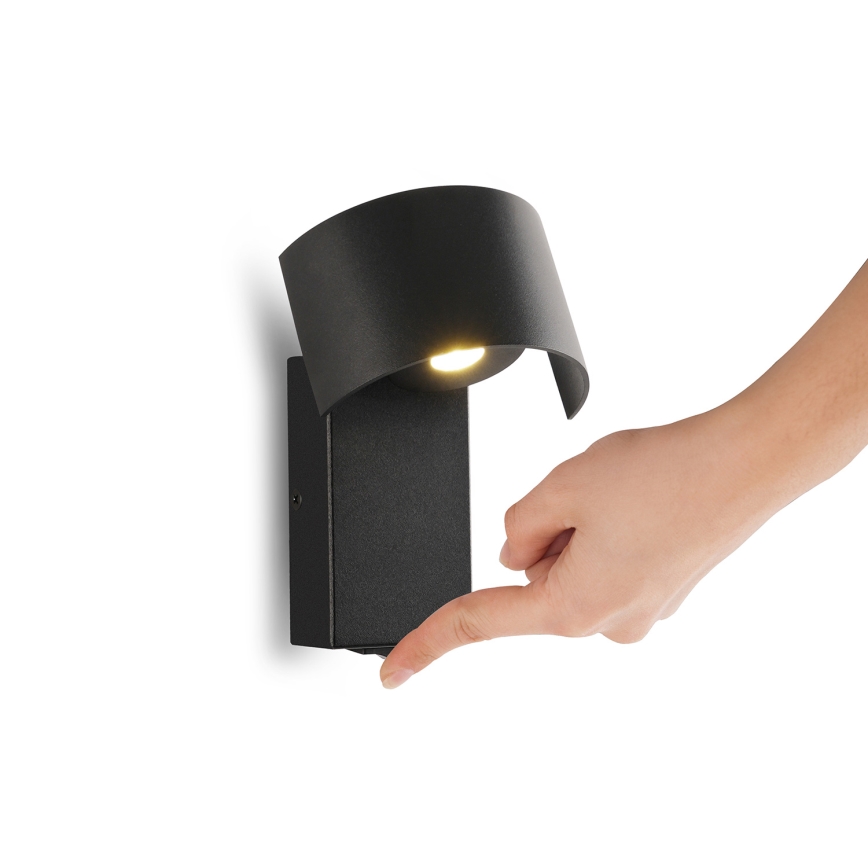 Brilagi - LED sieninis šviestuvas VASTO LED/3W/230V juoda