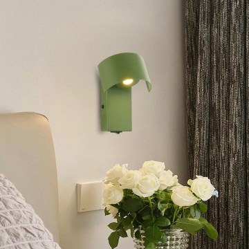 Brilagi - LED sieninis šviestuvas VASTO LED/3W/230V žalia