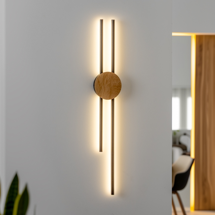 Brilagi - LED sieninis šviestuvas WOODY COLLINE LED/15W/230V 80 cm ąžuolas
