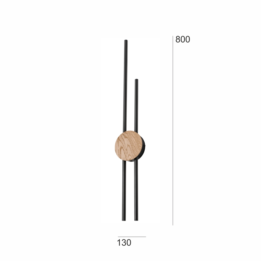 Brilagi - LED sieninis šviestuvas WOODY COLLINE LED/15W/230V 80 cm ąžuolas