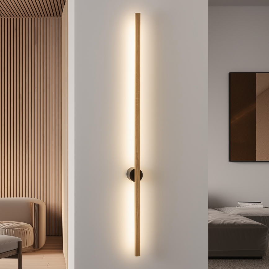 Brilagi - LED sieninis šviestuvas WOODY LINE LED/12W/230V 120 cm ąžuolas