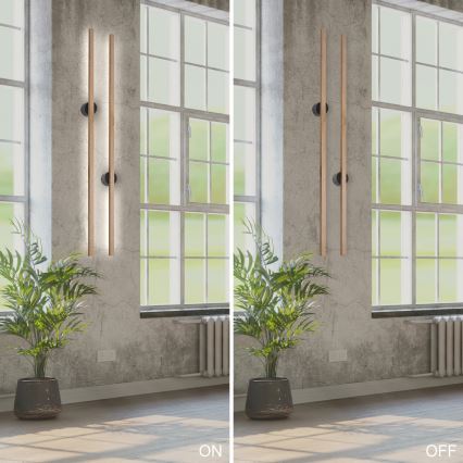Brilagi - LED sieninis šviestuvas WOODY LINE LED/12W/230V 120 cm ąžuolas