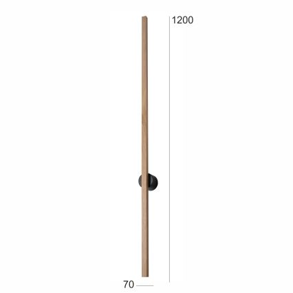 Brilagi - LED sieninis šviestuvas WOODY LINE LED/12W/230V 120 cm ąžuolas