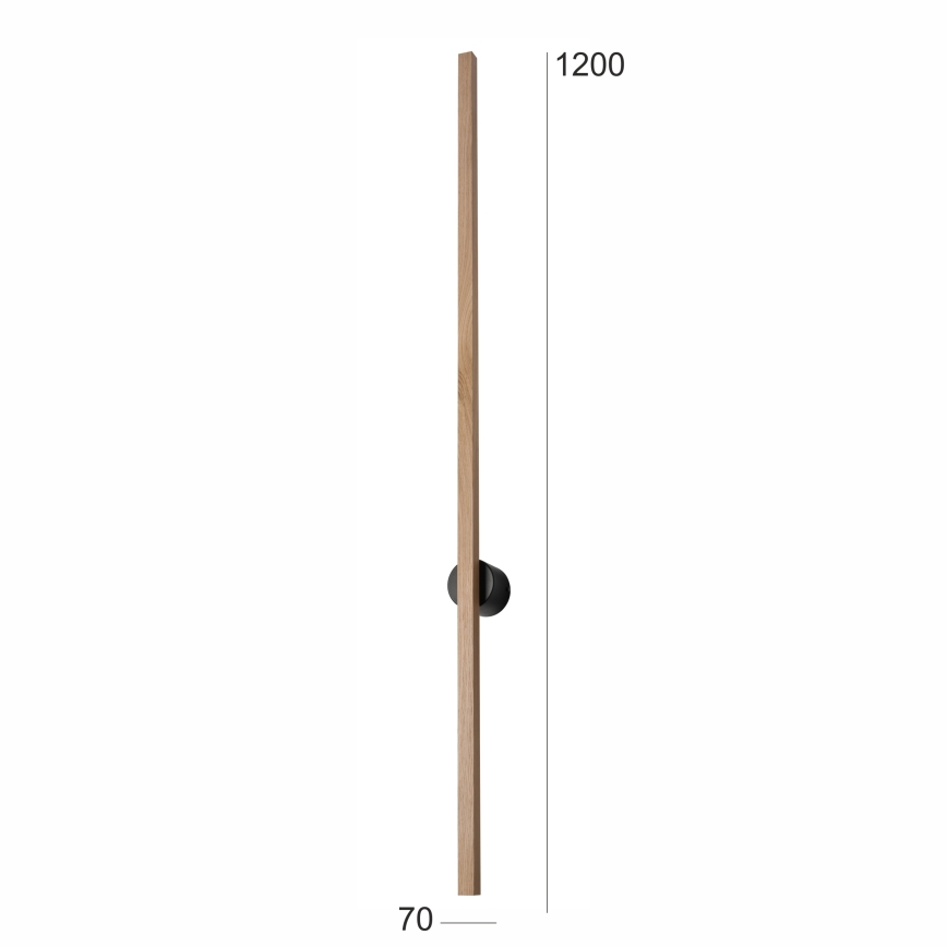 Brilagi - LED sieninis šviestuvas WOODY LINE LED/12W/230V 120 cm ąžuolas