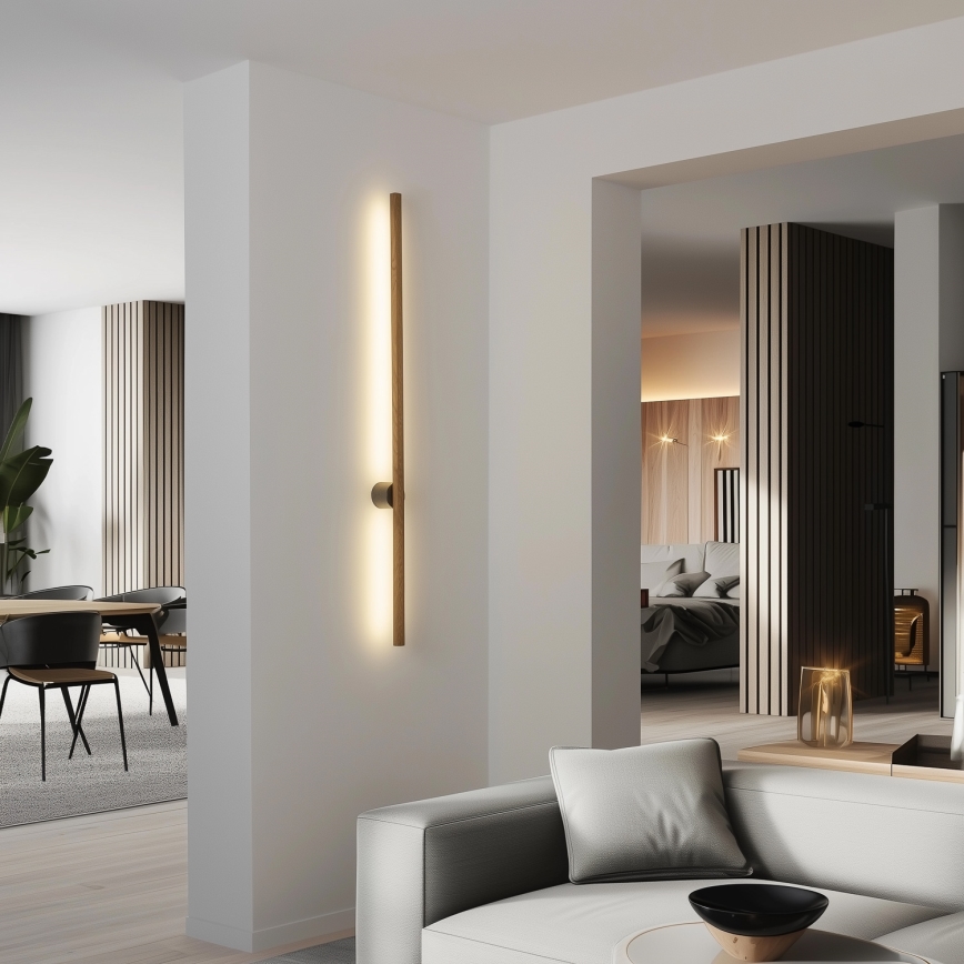 Brilagi - LED sieninis šviestuvas WOODY LINE LED/12W/230V 120 cm ąžuolas