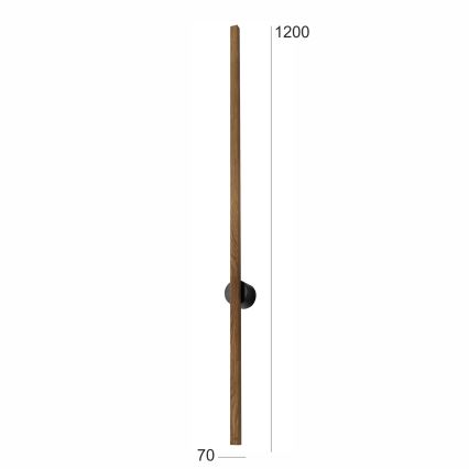 Brilagi - LED sieninis šviestuvas WOODY LINE LED/12W/230V 120 cm ąžuolas