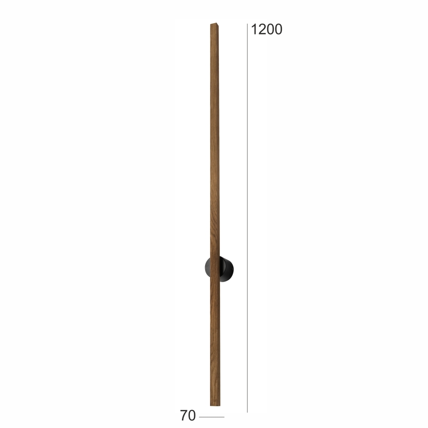 Brilagi - LED sieninis šviestuvas WOODY LINE LED/12W/230V 120 cm ąžuolas