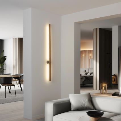 Brilagi - LED sieninis šviestuvas WOODY LINE LED/7W/230V 4000K 60 cm ąžuolas/riešutas