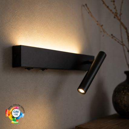 BRILAGI - LED sieninis taškinis šviestuvas ARLIX LED/3W/230V + LED/7W juodas CRI 90