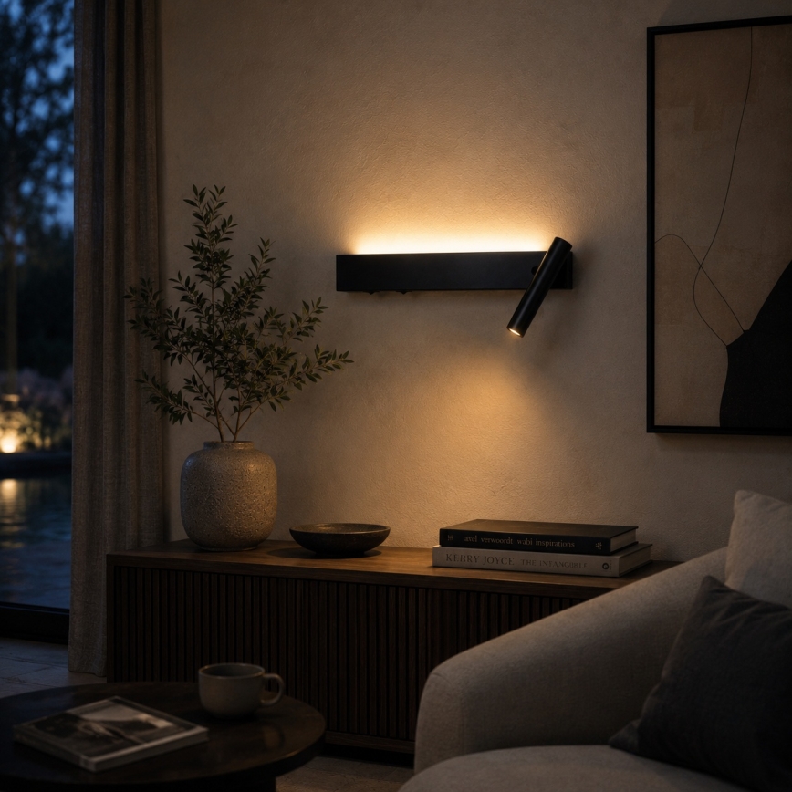 BRILAGI - LED sieninis taškinis šviestuvas ARLIX LED/3W/230V + LED/7W juodas CRI 90