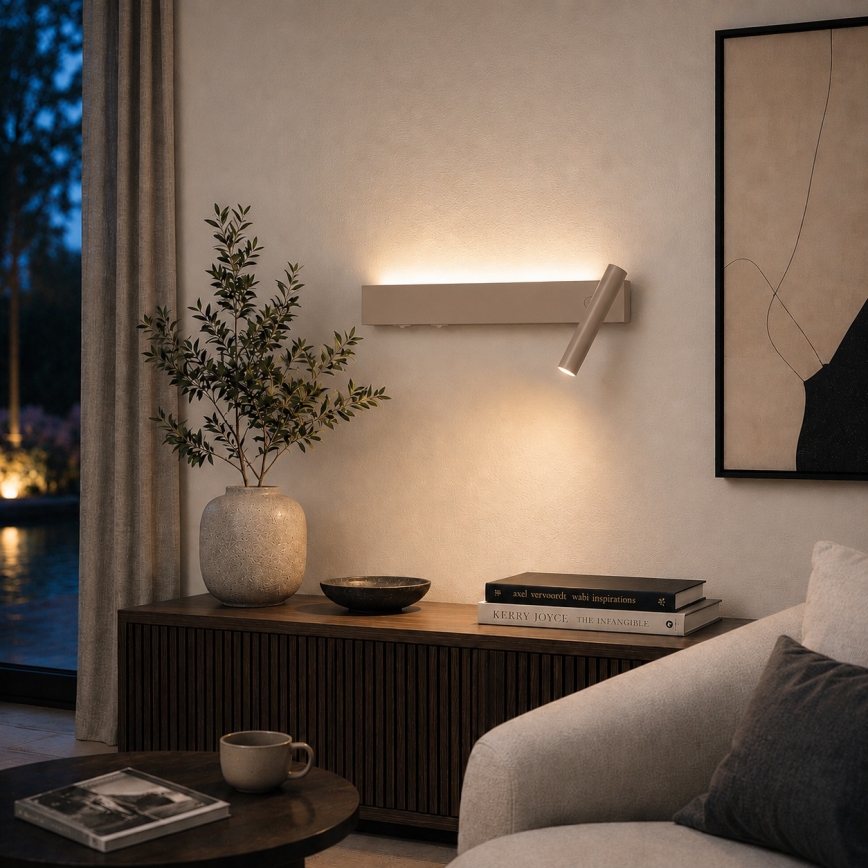 BRILAGI - LED sieninis taškinis šviestuvas ARLIX LED/3W/230V + LED/7W smėlinė CRI 90
