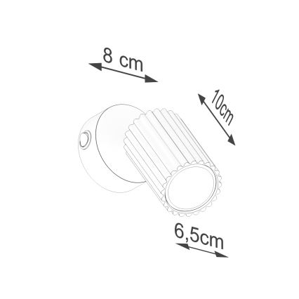 BRILAGI - LED Sieninis taškinis šviestuvas CRESTO 1xGU10/10W/230V oranžinis