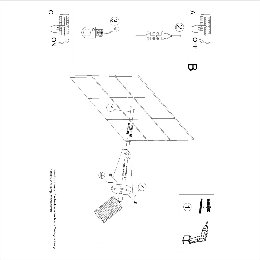 BRILAGI - LED Sieninis taškinis šviestuvas CRESTO 1xGU10/10W/230V oranžinis