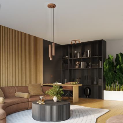 Brilagi - LED sieninis taškinis šviestuvas CRESTO 1xGU10/10W/230V, rudos spalvos