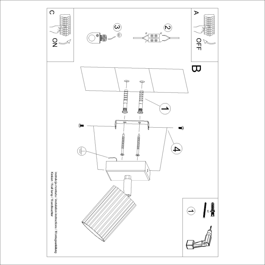 Brilagi - LED sieninis taškinis šviestuvas CRESTO 1xGU10/10W/230V, rudos spalvos