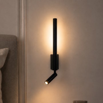 BRILAGI - LED sieninis taškinis šviestuvas VIXON LED/3W/230V + LED/5W juodas CRI 90