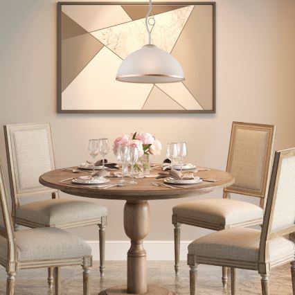 Brilagi - LED sietynas ANTICO 1xE27/60W/230V balta patina
