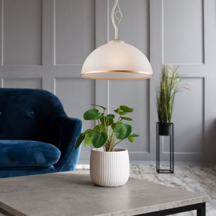 Brilagi - LED sietynas ANTICO 1xE27/60W/230V balta patina