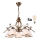 Brilagi - LED Sietynas, kabinamas ant grandinės ANTICO 5xE27/60W/230V bronzinė patina
