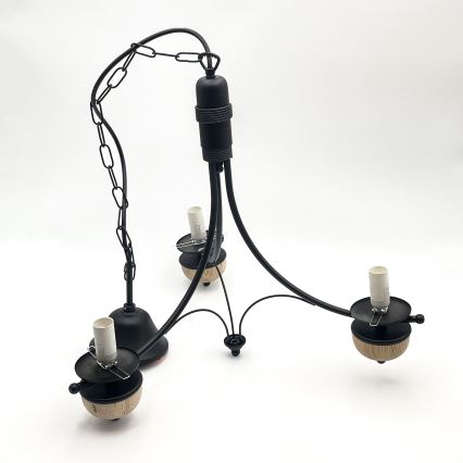 Brilagi - LED Sietynas, kabinamas ant grandinės COTTAGE 3xE14/40W/230V bukas/balta