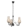 Brilagi - LED Sietynas, kabinamas ant grandinės COTTAGE 3xE14/40W/230V juoda/ruda