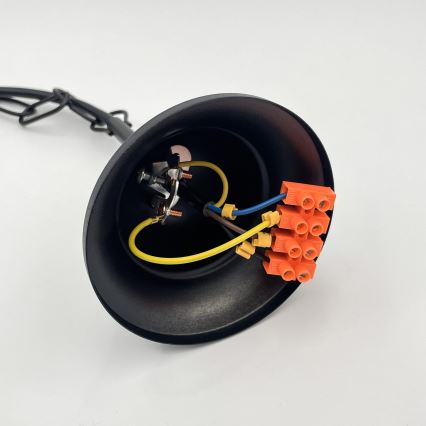 Brilagi - LED Sietynas, kabinamas ant grandinės COTTAGE 3xG9/40W/230V juoda/balta