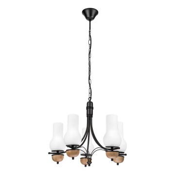 Brilagi - LED Sietynas, kabinamas ant grandinės COTTAGE 5xE14/40W/230V bukas/balta