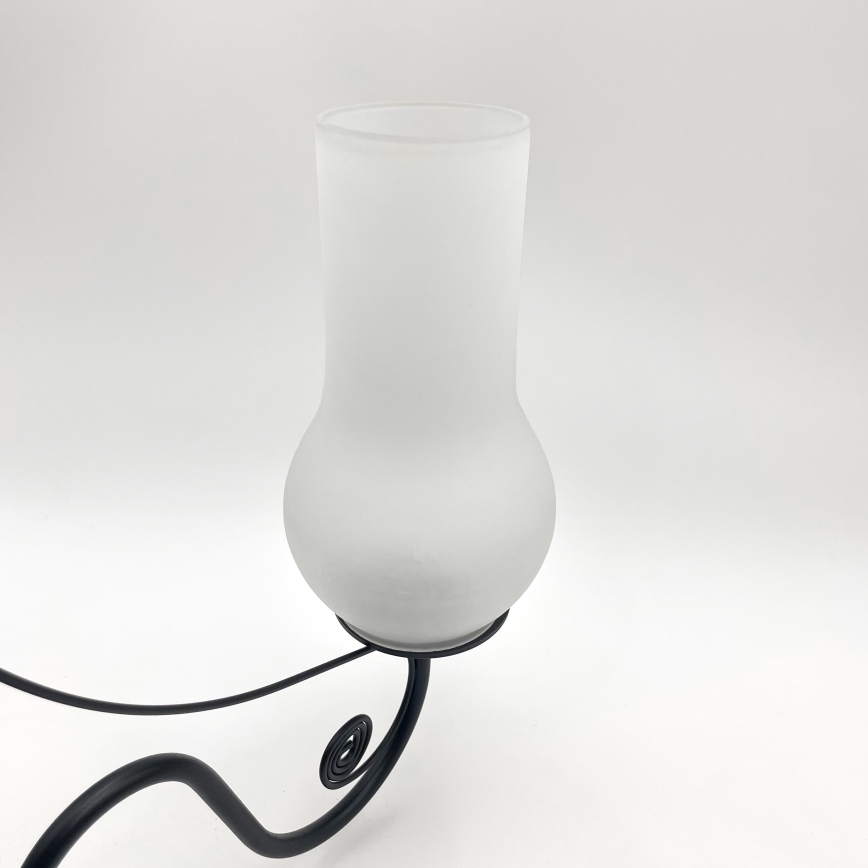 Brilagi - LED Sietynas, kabinamas ant grandinės COTTAGE 5xE14/40W/230V juoda/balta