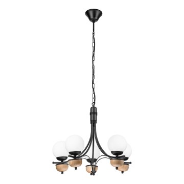 Brilagi - LED Sietynas, kabinamas ant grandinės COTTAGE 5xG9/40W/230V bukas/balta