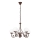 Brilagi - LED Sietynas, kabinamas ant grandinės COTTAGE 5xG9/40W/230V ruda/balta