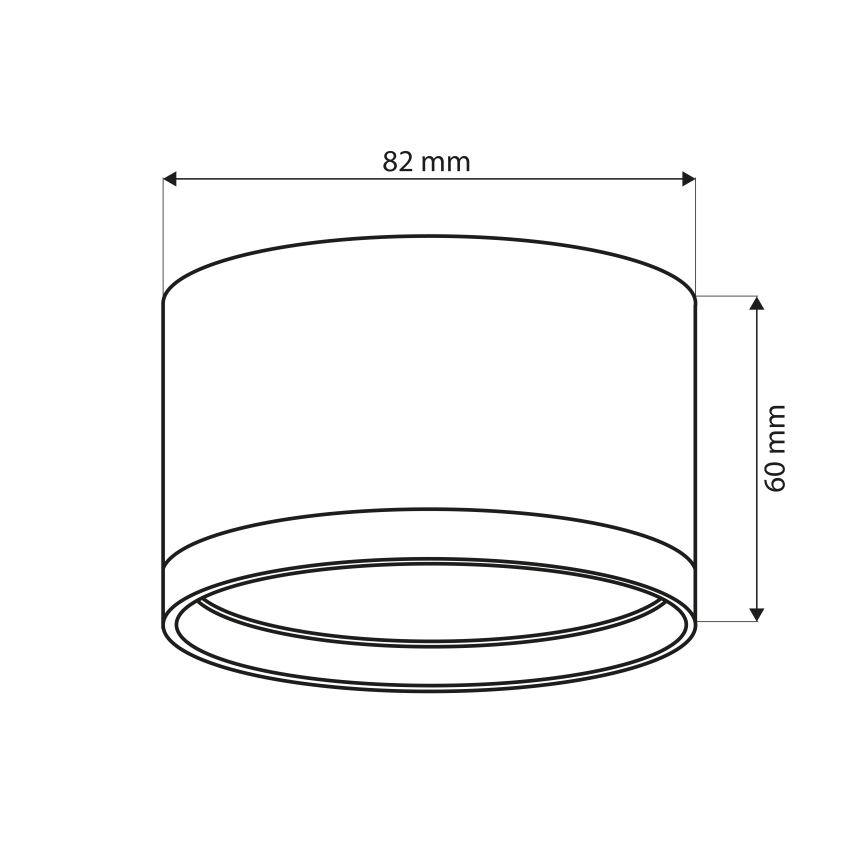 BRILAGI - LED SMOOTH taškinis šviestuvas 1xGX53/15W/230V 60x82 mm juodas