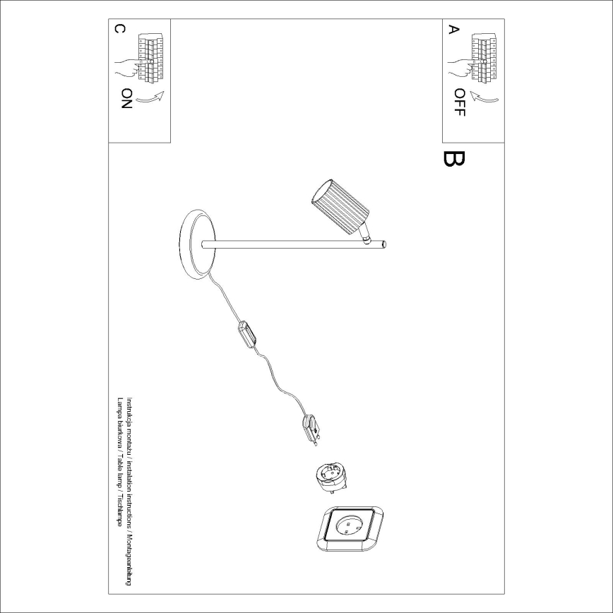 Brilagi - LED stalinė lempa CRESTO 1xGU10/10W/230V kreminė