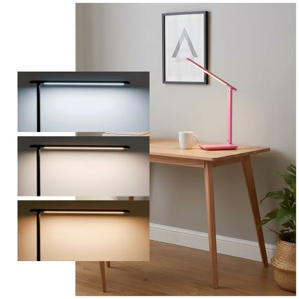 Brilagi - Dimeriuojama LED stalinė lempa MODO LED/7W/230V 3000/4000/6500K rožinė