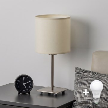 Brilagi - LED stalinė lempa NUBILA 1xE27/60W/230V kreminė