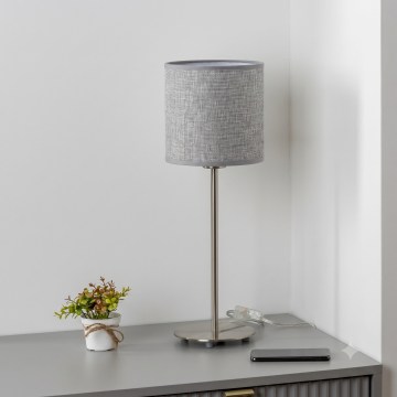 Brilagi - LED stalinė lempa NUBILA 1xE27/60W/230V pilka
