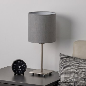 Brilagi - LED stalinė lempa NUBILA 1xE27/60W/230V šviesiai pilka