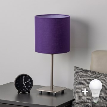 Brilagi - LED stalinė lempa NUBILA 1xE27/60W/230V violetinė