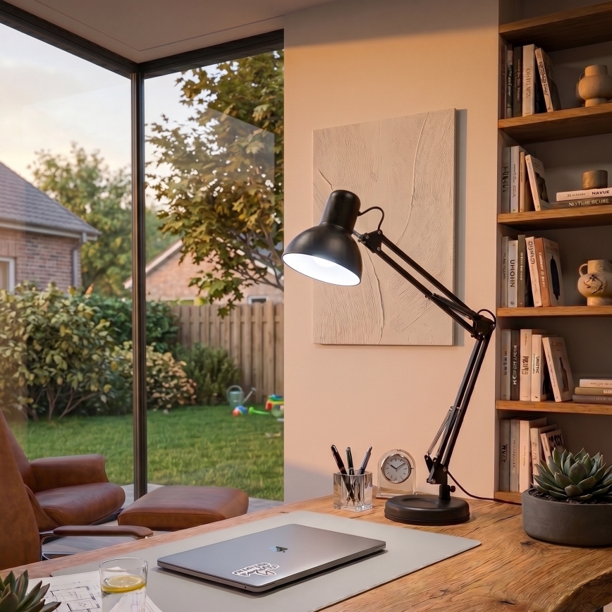 BRILAGI - LED Stalinė lempa ROMERO 1xE27/10W/230V juoda
