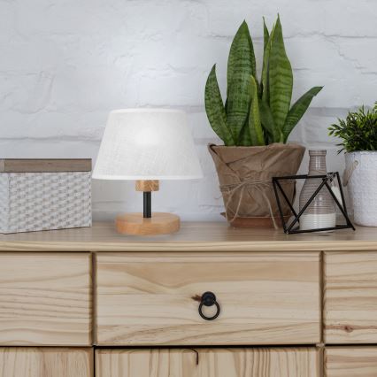 Brilagi - LED Stalinis šviestuvas ANTHONY 1xE14/40W/230V ąžuolas/balta