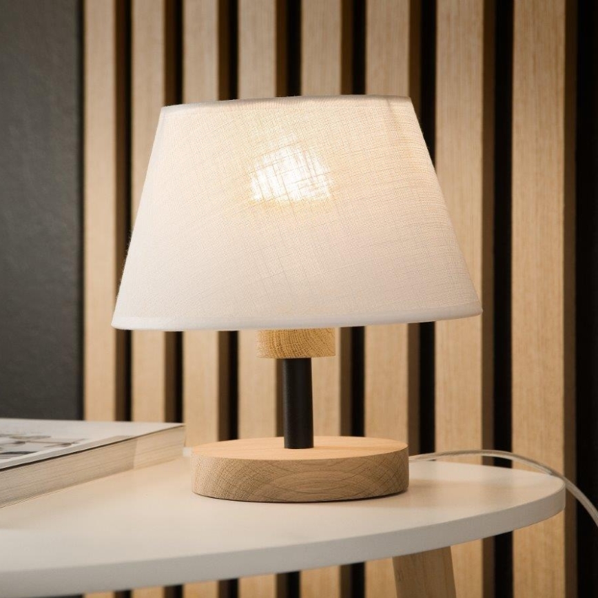 Brilagi - LED Stalinis šviestuvas ANTHONY 1xE27/60W/230V ąžuolas/balta