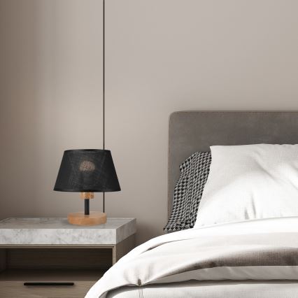 Brilagi - LED Stalinis šviestuvas ANTHONY 1xE27/60W/230V ąžuolas/juoda