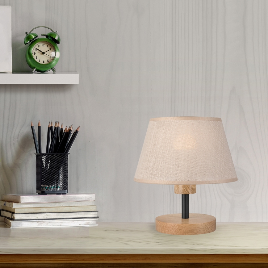 Brilagi - LED Stalinis šviestuvas ANTHONY 1xE27/60W/230V ąžuolas/smėlio spalva