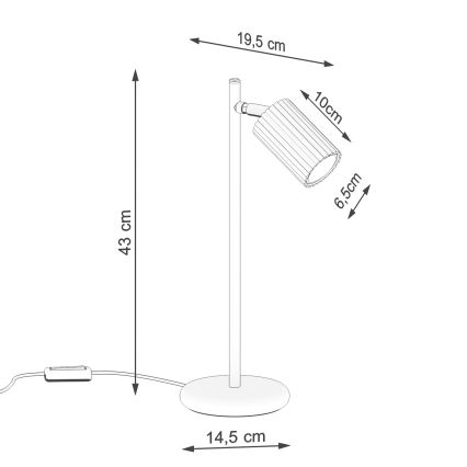 BRILAGI - LED stalinis šviestuvas CRESTO 1xGU10/10W/230V oranžinis