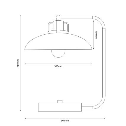 Brilagi - LED Stalinis šviestuvas FLAMENGO 1xE27/60W/230V balta