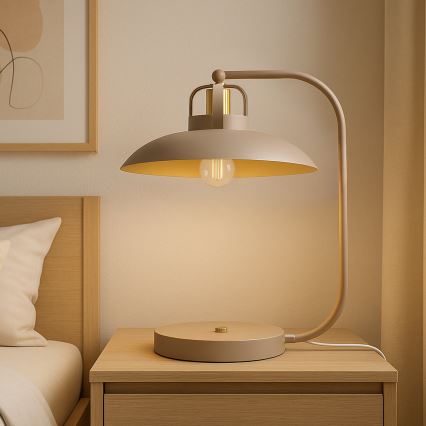 Brilagi - LED Stalinis šviestuvas FLAMENGO 1xE27/60W/230V smėlio spalva