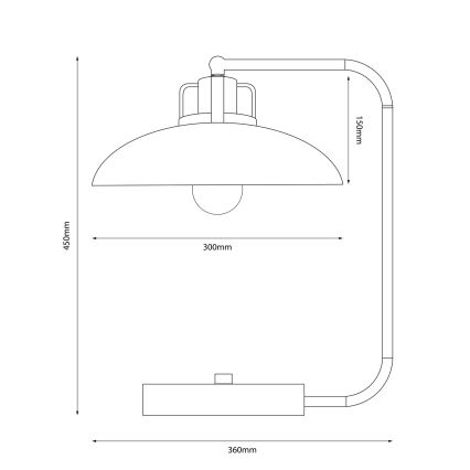 Brilagi - LED Stalinis šviestuvas FLAMENGO 1xE27/60W/230V smėlio spalva