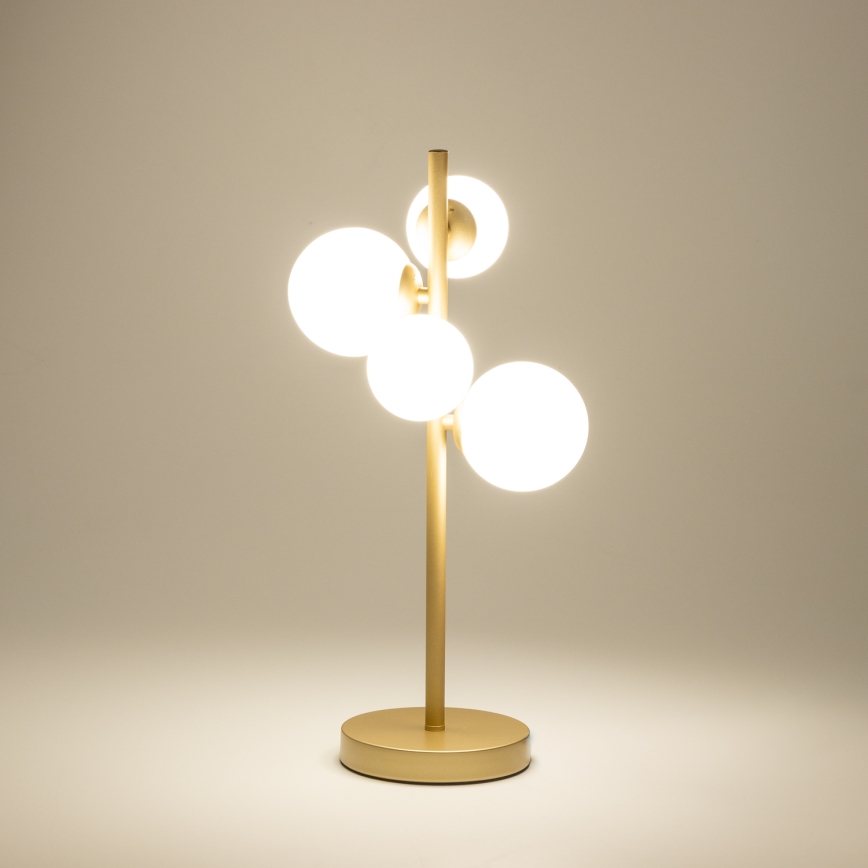 Brilagi - LED stalinis šviestuvas MILLA 4xG9/3W/230V auksas/balta